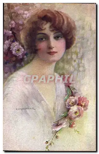 Cartes postales Fantaisie Illustrateur Femme