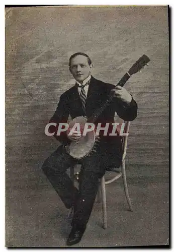 Cartes postales Musicien Banjo