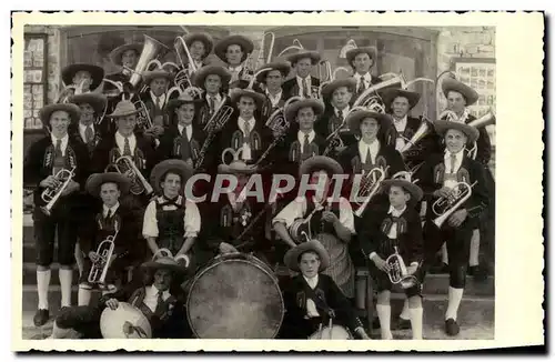 CARTE PHOTO Orchestre Cuivres