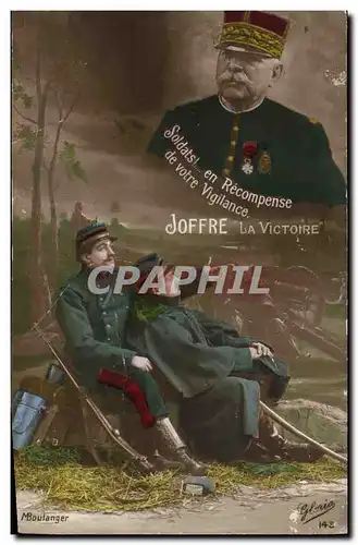 Cartes postales Militaria Joffre la Victoire