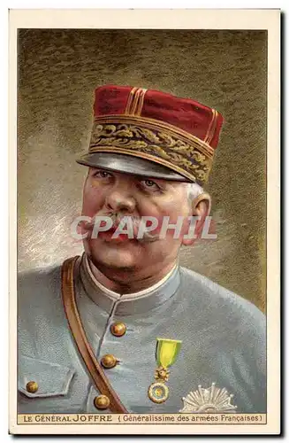 Cartes postales Militaria Le general Joffre Generalissime des Armees Francaises Solution Pautauberge Tuberculose