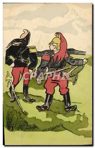 Cartes postales Militaria Soldats