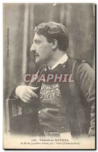 Ansichtskarte AK Folklore Theodore Botrel La barde populaire breton ne a Dinan
