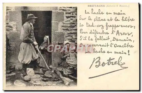 Cartes postales Folklore Botrel Vieux Celte