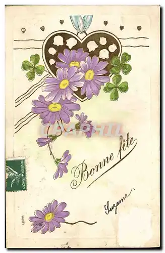 Cartes postales Fantaisie Fleurs