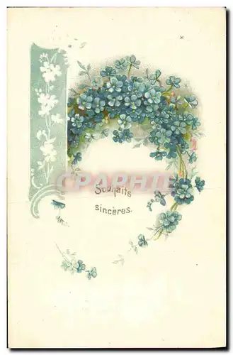 Cartes postales Fantaisie Fleurs