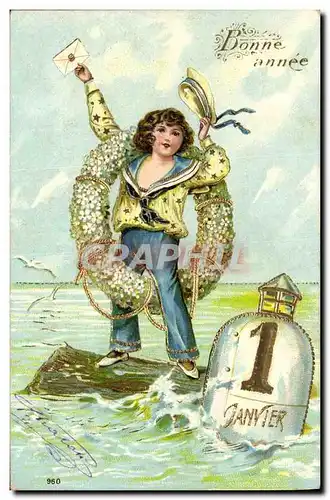 Cartes postales Fantaisie Enfant Bonen annee