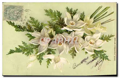 Cartes postales Fantaisie Fleurs