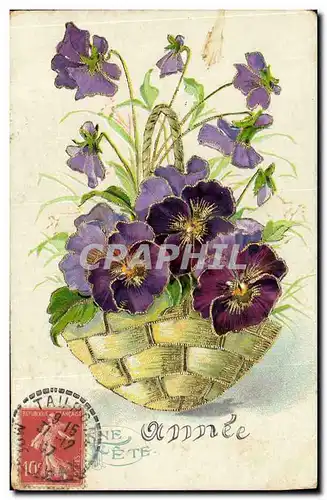 Cartes postales Fantaisie Fleurs