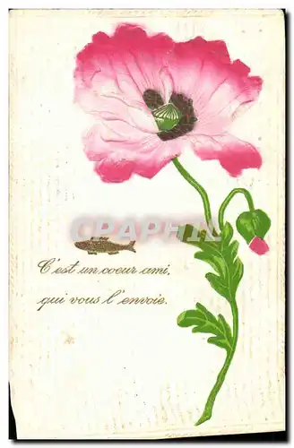 Cartes postales Fantaisie Fleurs