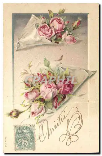 Cartes postales Fantaisie Fleurs