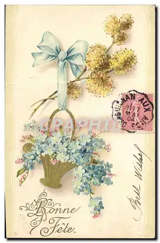 Cartes postales Fantaisie Fleurs