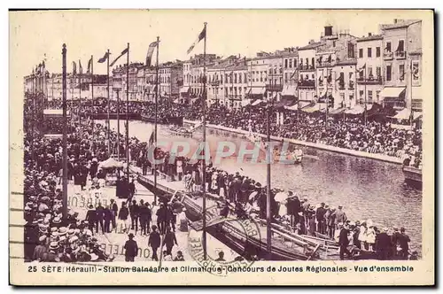 Cartes postales Sette Concours de joutes reionales Vue d&#39ensemble