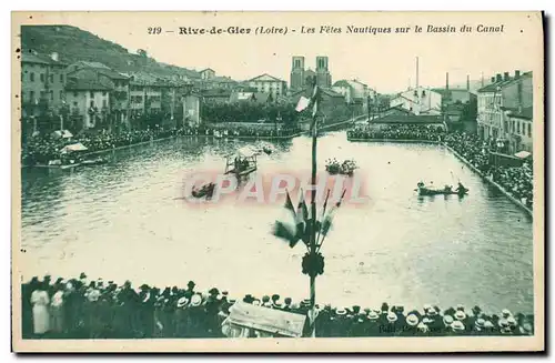 Ansichtskarte AK Rive de Gier Les fetes nautiques sur le bassin du canal