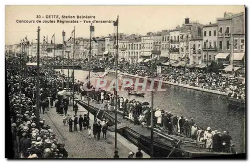 Cartes postales Cette Concours de joutes regionales Vue d&#39ensemble