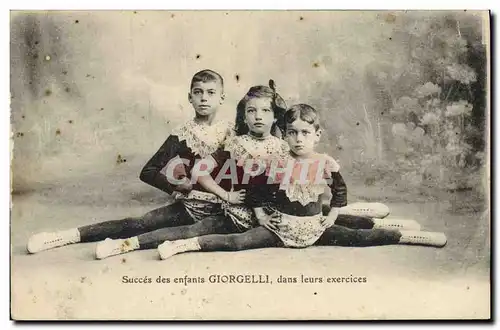 Cartes postales Succes des enfants Giorgelli dans leurs exercices