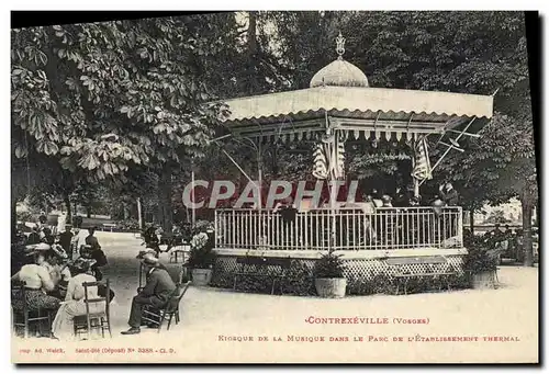 Cartes postales Contrexeville Kiosque de la musique dans le parc de l&#39etablissement thermal