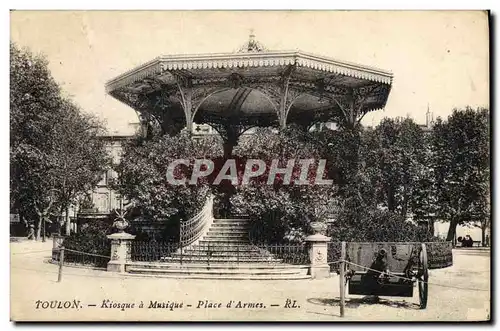 Ansichtskarte AK Toulon Kiosque a musique Place d&#39armes