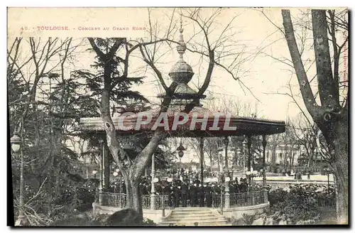 Ansichtskarte AK Toulouse Concert au Grand Rond Kiosque