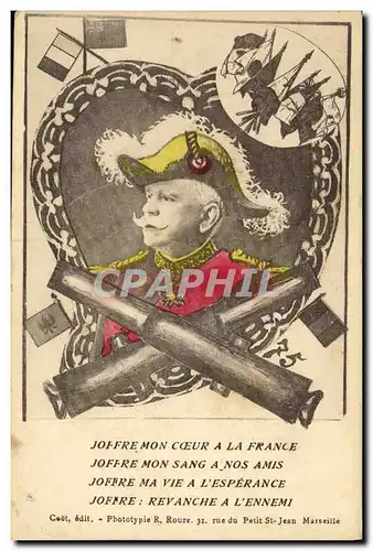 Cartes postales Militaria Joffre