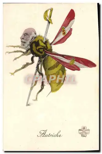 Cartes postales Militaria Autriche Bourbon Abeille