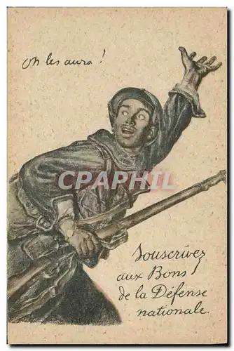 Cartes postales Militaria On les aura !