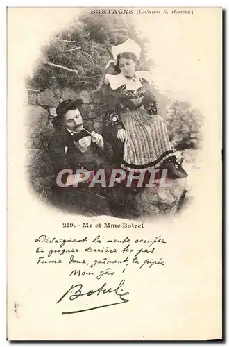 Cartes postales Folklore Bretagne Mr et Mme Botrel