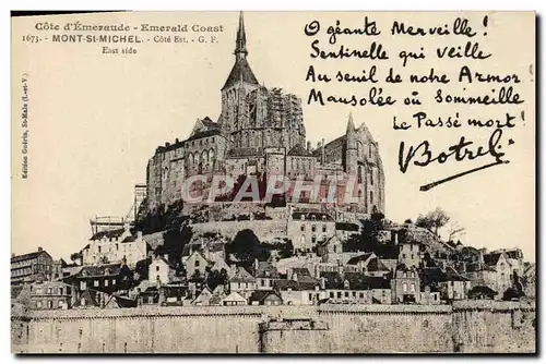 Cartes postales Botrel Mont St Michel