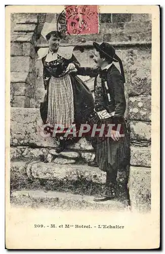 Cartes postales Folklore Mr et Mme Botrel L&#39echalier