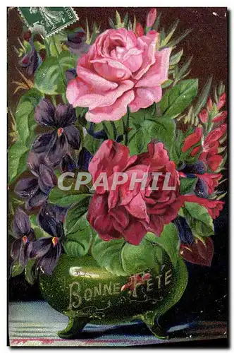 Cartes postales Fantaisie Fleurs