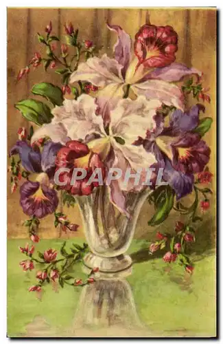 Cartes postales Fantaisie Fleurs