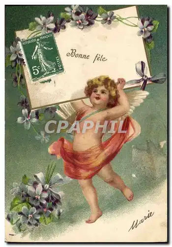 Cartes postales Fantaisie Fleurs Enfant