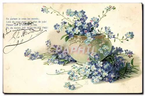 Cartes postales Fantaisie Fleurs