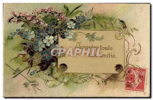 Cartes postales Fantaisie Fleurs