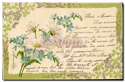 Cartes postales Fantaisie Fleurs