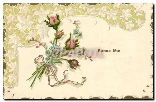 Cartes postales Fantaisie Fleurs