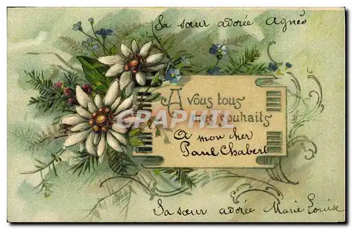 Cartes postales Fantaisie Fleurs