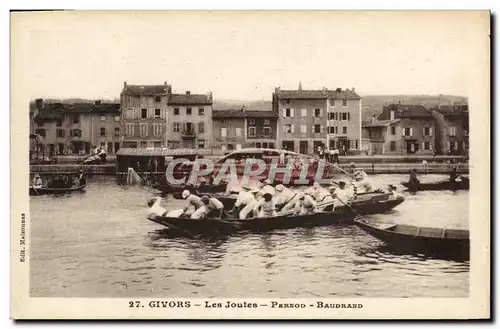 Cartes postales Givors Les joutes Pernod Baudrand