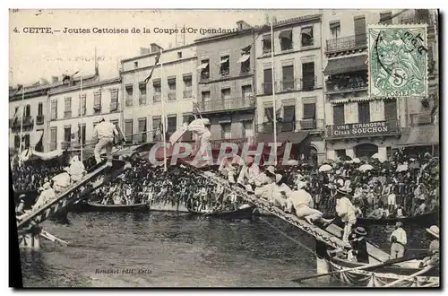 Cartes postales Cette Joutes Cettoises de la Coupe d&#39or pendant