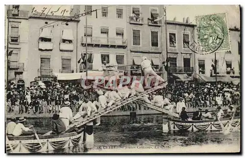 Cartes postales Cette Les joutes Cettoises En garde