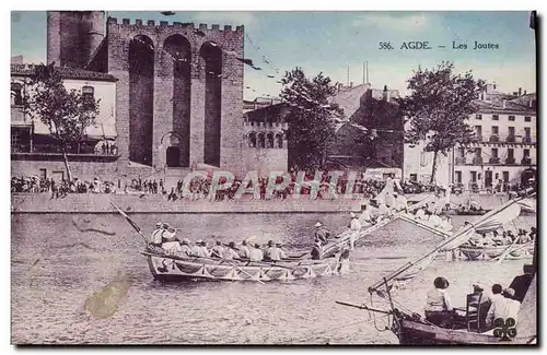 Cartes postales Agde Les joutes
