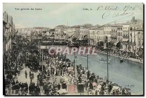 Cartes postales Cette Vue generale des joutes