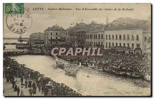 Cartes postales Cette Vue d&#39ensemble des joutes de la St louis
