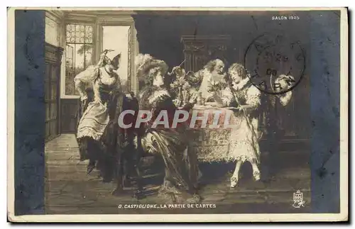 Ansichtskarte AK Salon 1905 Castiglione La partie de cartes