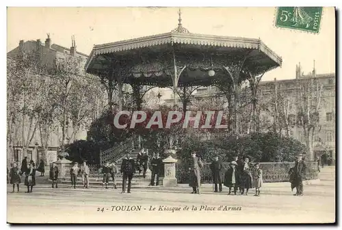 Ansichtskarte AK Toulon Le Kiosque de la place d&#39armes