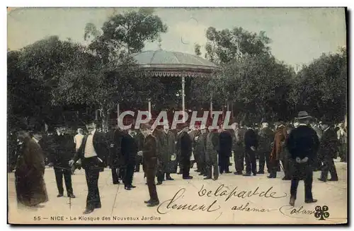 Cartes postales Kiosque des nouveaux jardins Nice