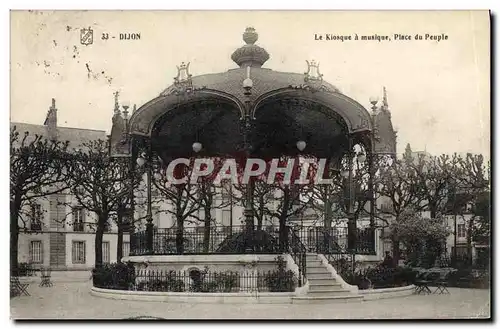 Ansichtskarte AK Kiosque a musique Place du peuple Dijon