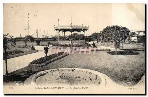 Cartes postales Kiosque Trouville sur Mer Le jardin public