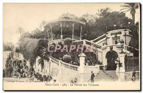 Ansichtskarte AK Kiosque Monte Carlo La montee des terrasses