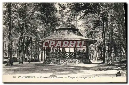 Ansichtskarte AK Kiosque de musique Remiremont Promenade du calvaire